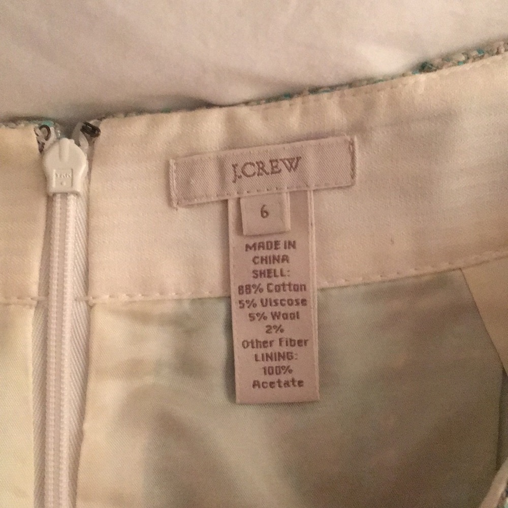 J Crew boucle skirt sz 6 great condition! - Picture 6 of 7